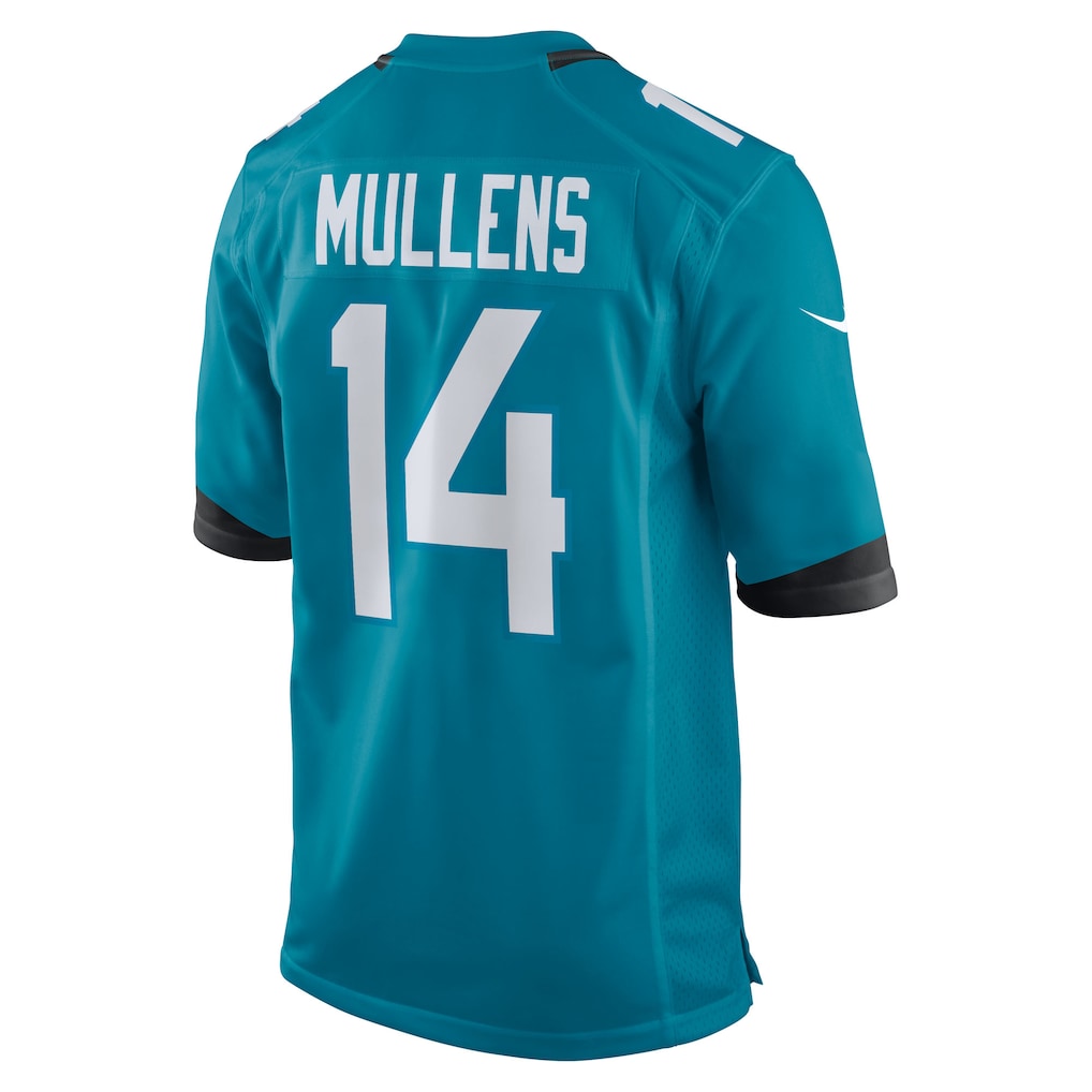 Tocy J.Jaguars #14 Nick Mullens Teal Team Game Jersey