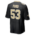 Tocy NO.Saints #53 Jaylan Ford Black Game Jersey
