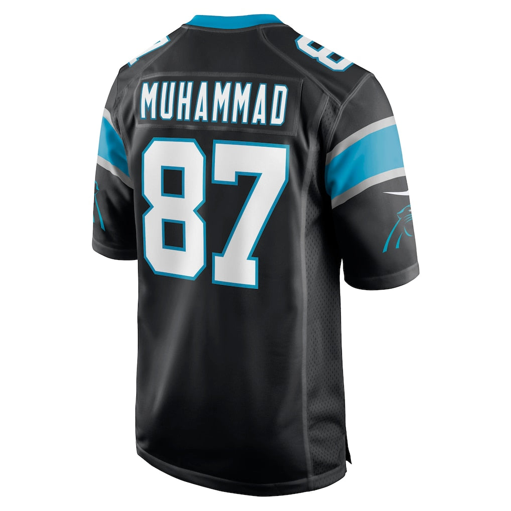 Tocy C.Panthers #87 Muhsin Muhammad Black Retired Player Jersey