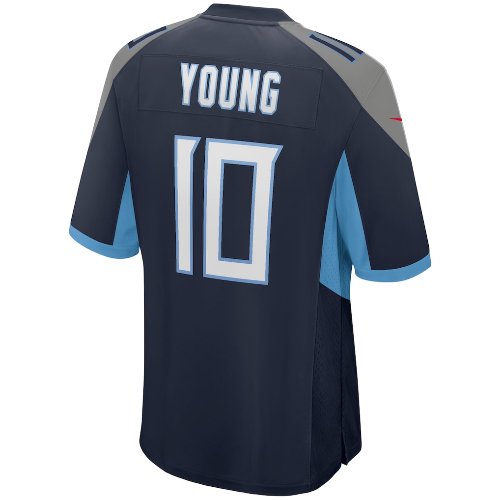 Tocy T.Titans #10 Vince Young Navy Game Retired Player Jersey