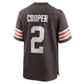 Tocy C.Browns #2 Amari Cooper Brown Player Game Jersey