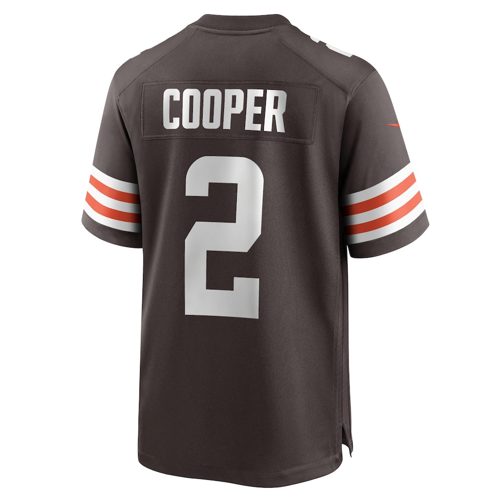 Tocy C.Browns #2 Amari Cooper Brown Player Game Jersey