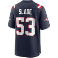 Tocy NE.Patriots #53 Chris Slade Navy Game Retired Player Jersey