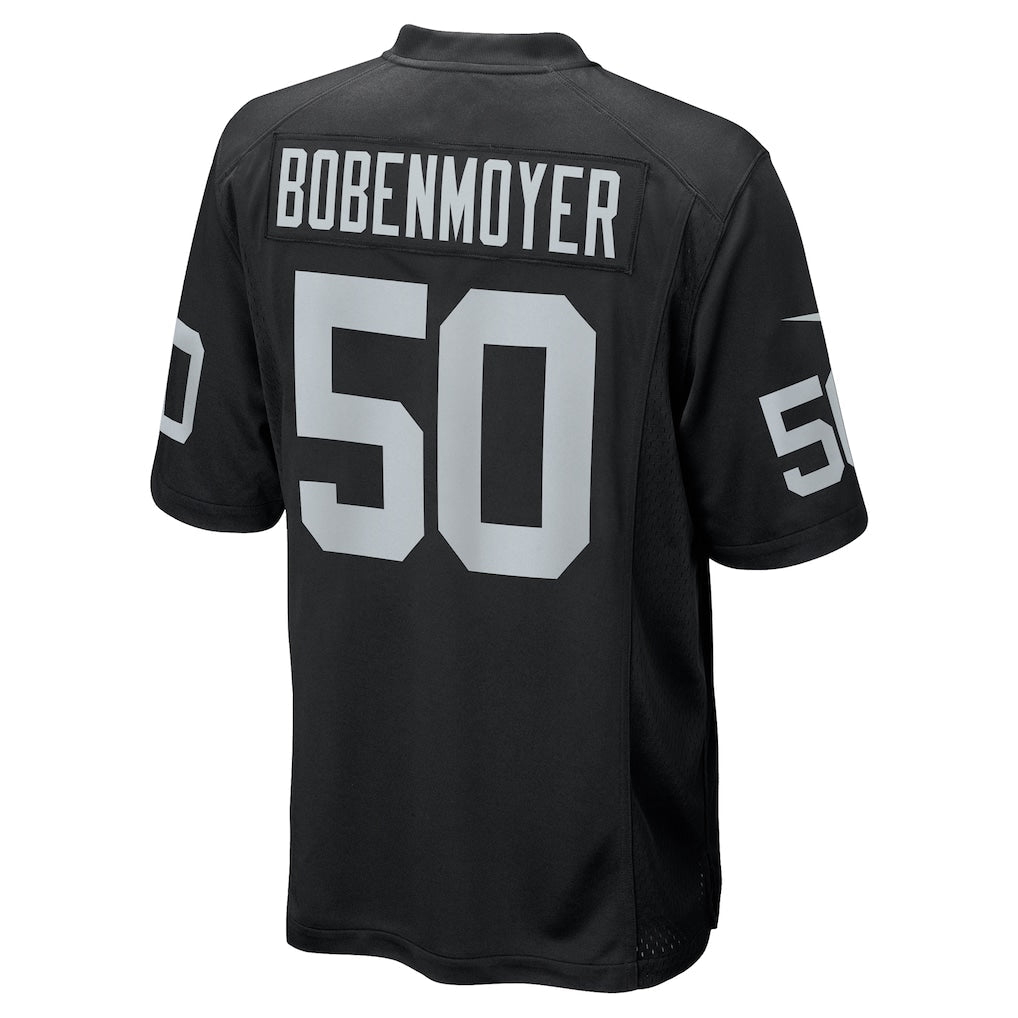 tocy LV.Raiders #50 Jacob Bobenmoyer Black Game Player Jersey
