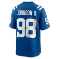 Tocy IN.Colts #98 Eric Johnson II Royal Team Game Jersey