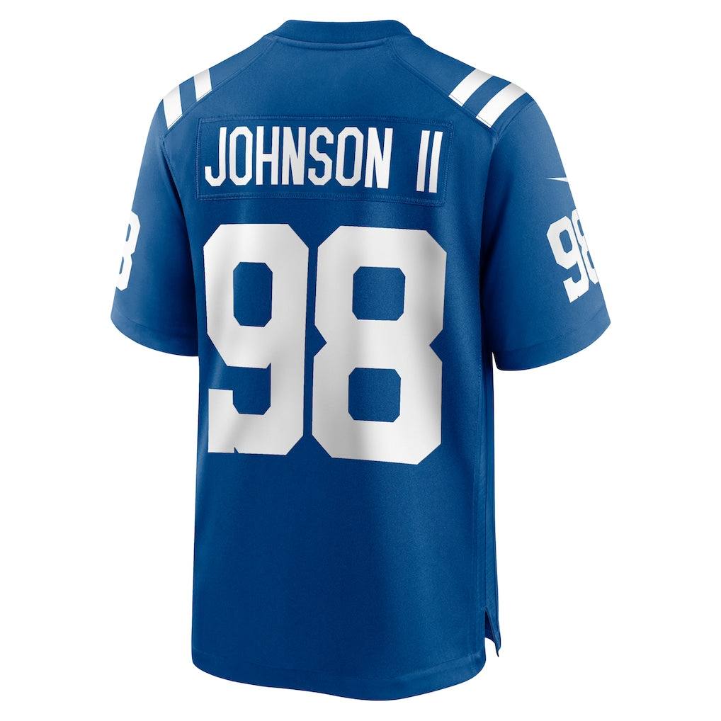 Tocy IN.Colts #98 Eric Johnson II Royal Team Game Jersey