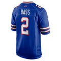 Tocy B.Bills #2 Tyler Bass Royal Game Player Jersey