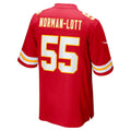 tocy KC.Chiefs #55 Omarr Norman-Lott Red Team Game Jersey