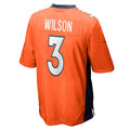 Tocy D.Broncos #3 Russell Wilson Orange Game Jersey