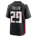 Tocy A.Falcons #29 Jordan Fuller Black Team Game Jersey