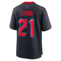 Tocy H.Texans #21 Nick Chubb Navy Alternate 2 Game Jersey