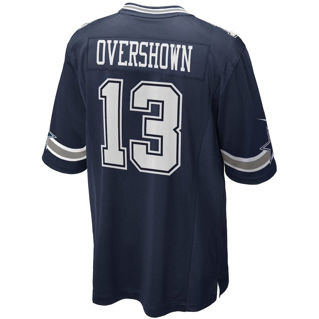 Tocy D.Cowboys #13 DeMarvion Overshown Navy Game Jersey