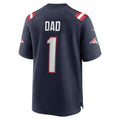 Tocy NE.Patriots #1 Dad Navy Game Jersey