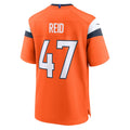 Tocy D.Broncos #47 Karene Reid Orange Team Game Jersey