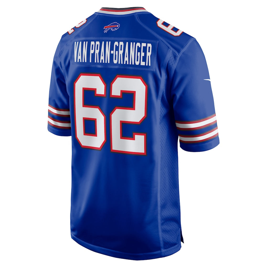 Tocy B.Bills #62 Sedrick Van Pran-Granger Royal Game Jersey