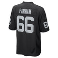tocy LV.Raiders #66 Dylan Parham Black Game Player Jersey