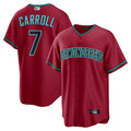 tocy A.Diamondbacks #7 Corbin Carroll Player Red Home Replica Personalized Stitched Jerseys