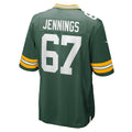 Tocy GB.Packers #67 Donovan Jennings Green Game Jersey