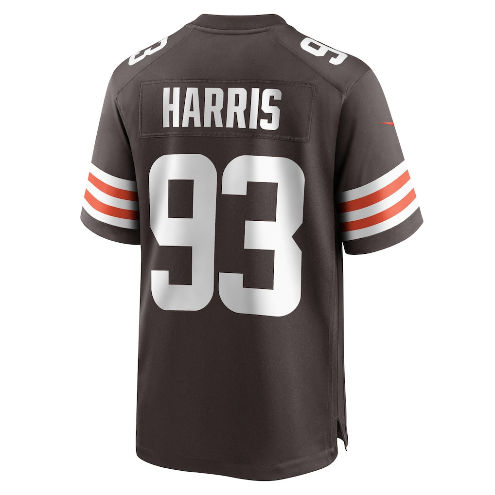 Tocy C.Browns #93 Shelby Harris Brown Team Game Jersey