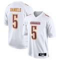 tocy #5 Jayden Daniels Player W.Commanders Tundra White Fashion Stitched Jerseys