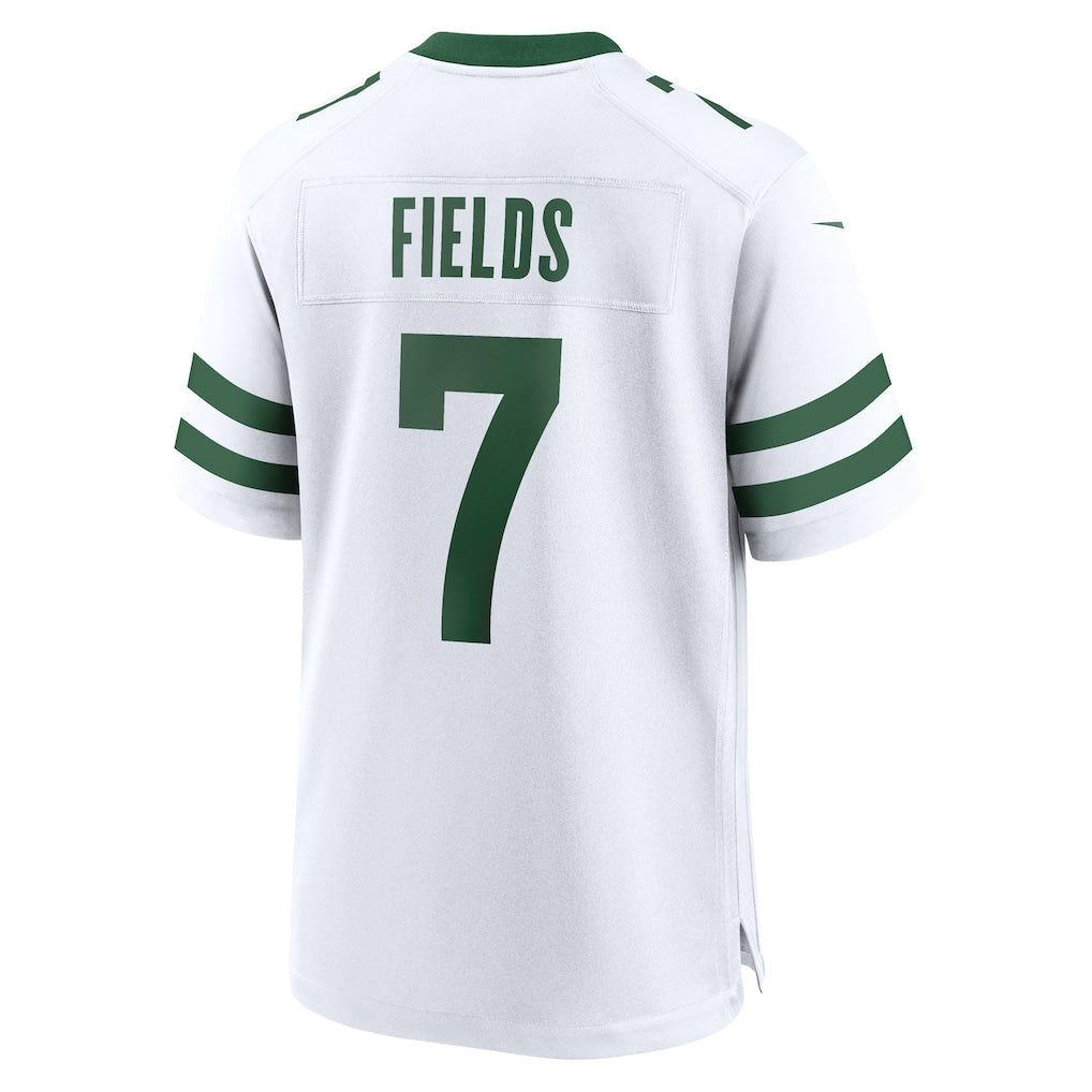 Tocy NY.Jets #7 Justin Fields Legacy White Game Jersey