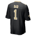 Tocy NO.Saints #1 Dad Black Game Jersey