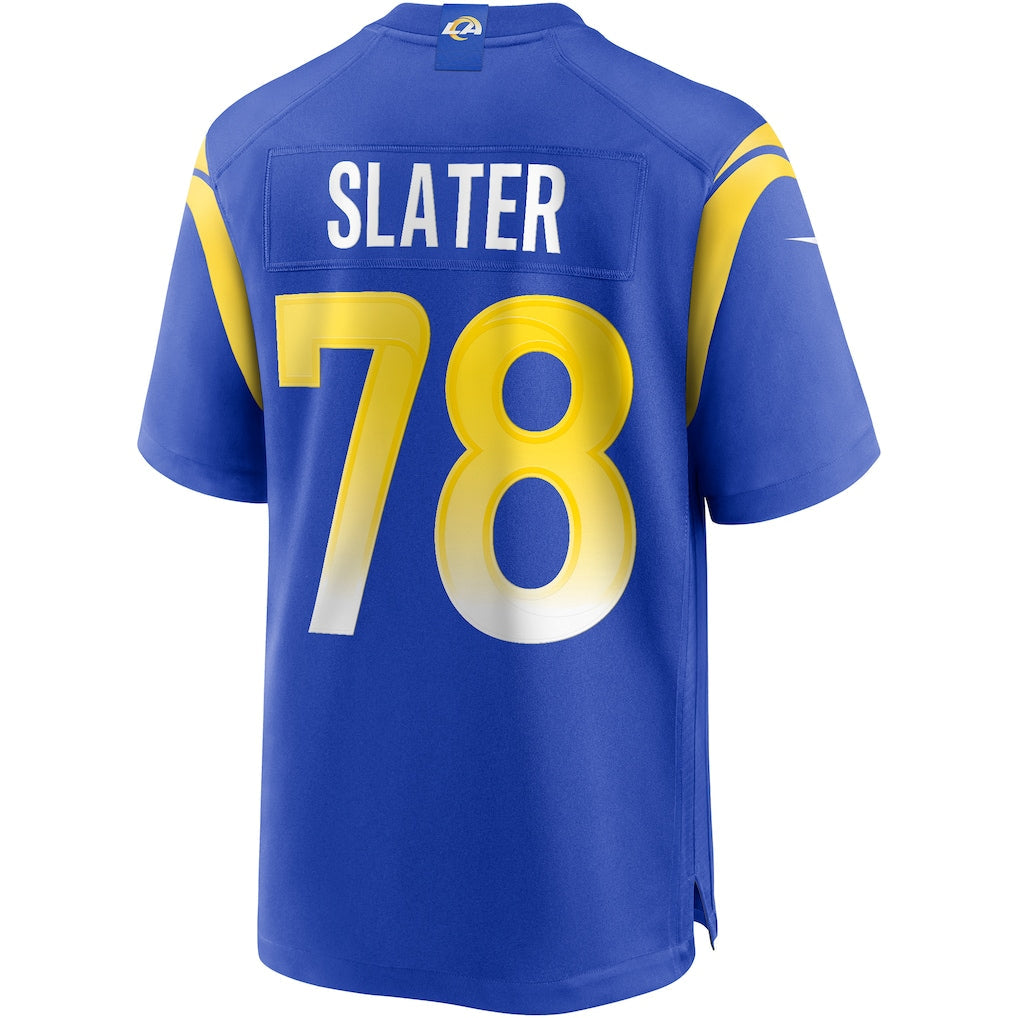 tocy LA.Rams #78 Jackie Slater Royal Game Retired Player Jersey