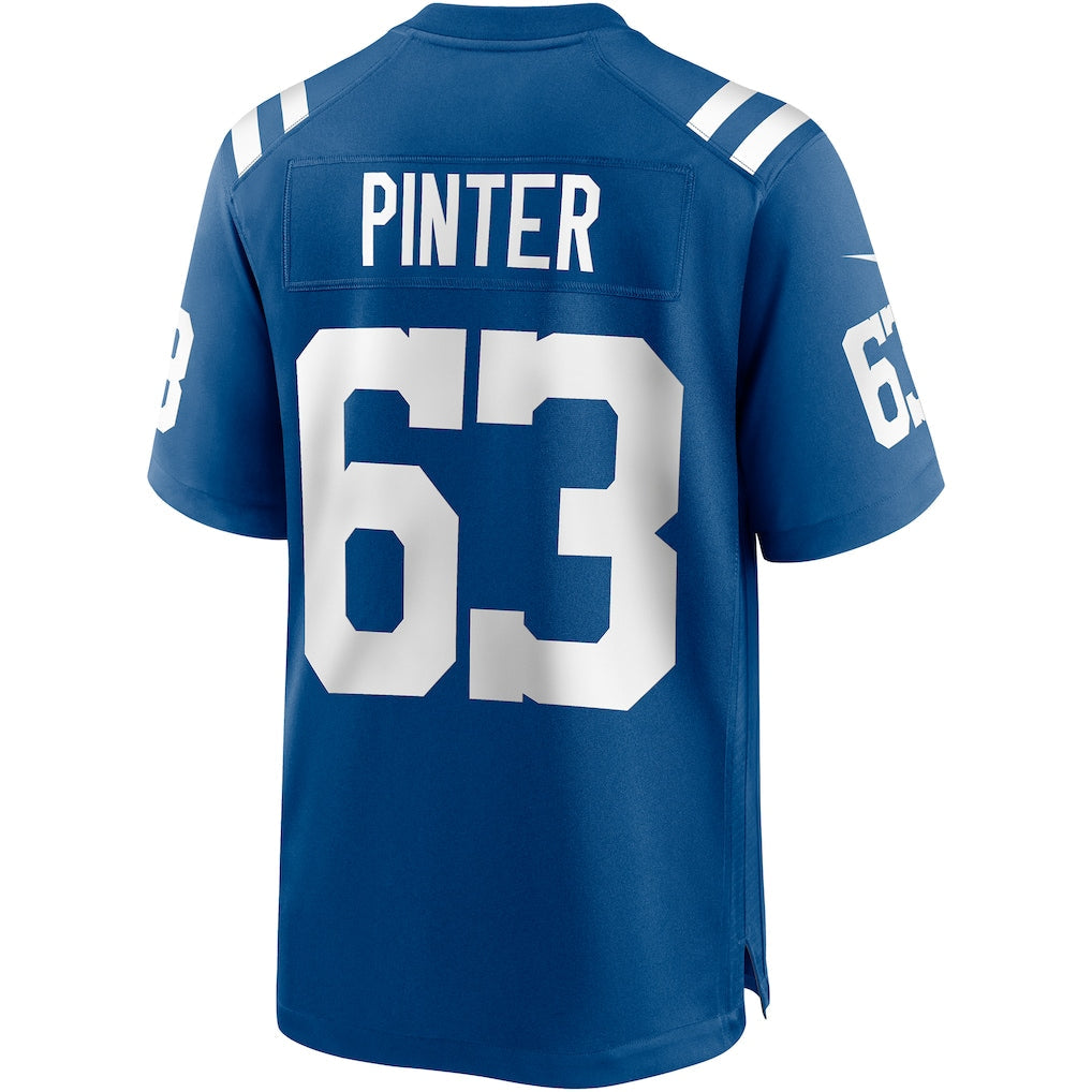 Tocy IN.Colts #63 Danny Pinter Royal Game Jersey