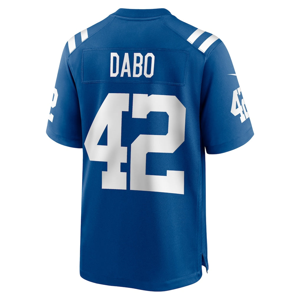 Tocy IN.Colts #42 Marcel Dabo Royal Game Player Jersey