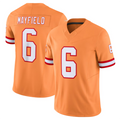 tocy #6 Baker Mayfield Player TB.Buccaneers Orange Vapor F.U.S.E. Limited Stitched Jerseys