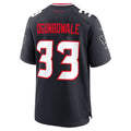 Tocy H.Texans #33 Dare Ogunbowale Navy Team Game Jersey