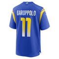 tocy LA.Rams #11 Jimmy Garoppolo Royal Game Jersey