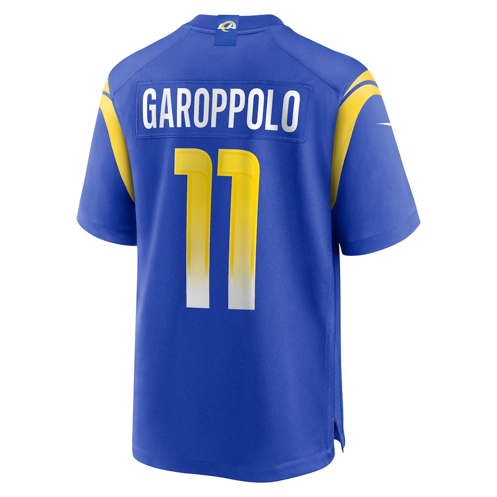tocy LA.Rams #11 Jimmy Garoppolo Royal Game Jersey