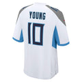 Tocy T.Titans #10 Vince Young White Retired Player Game Jersey