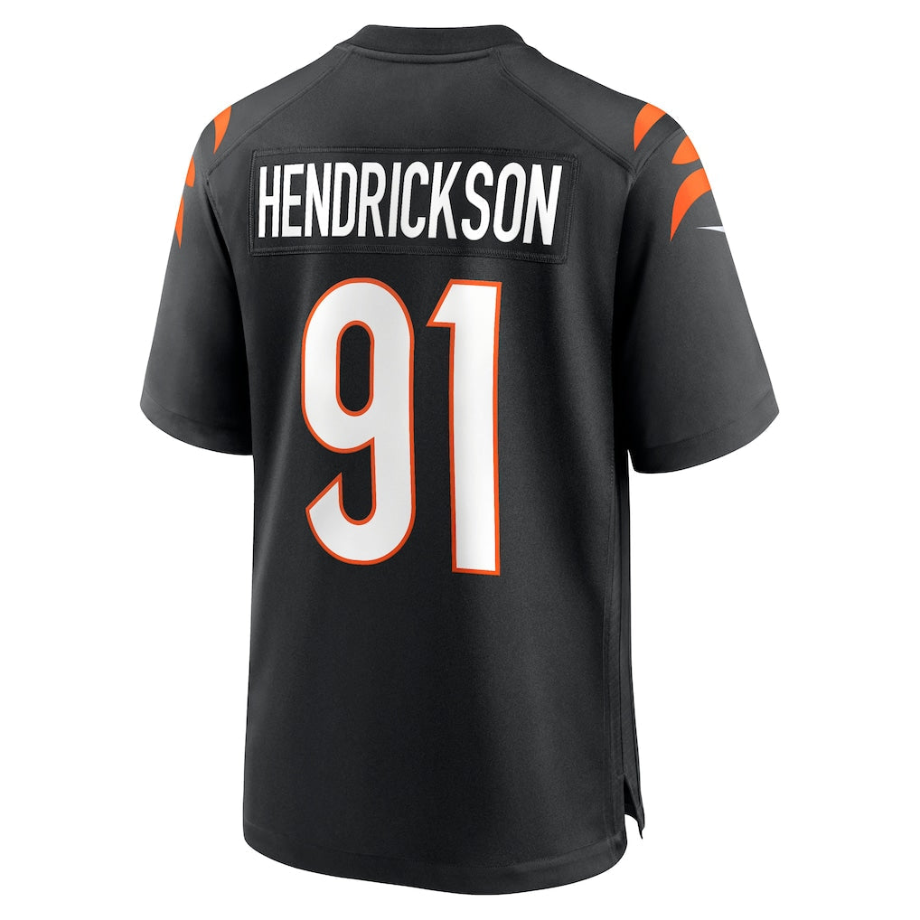Tocy C.Bengals #91 Trey Hendrickson Black Game Jersey