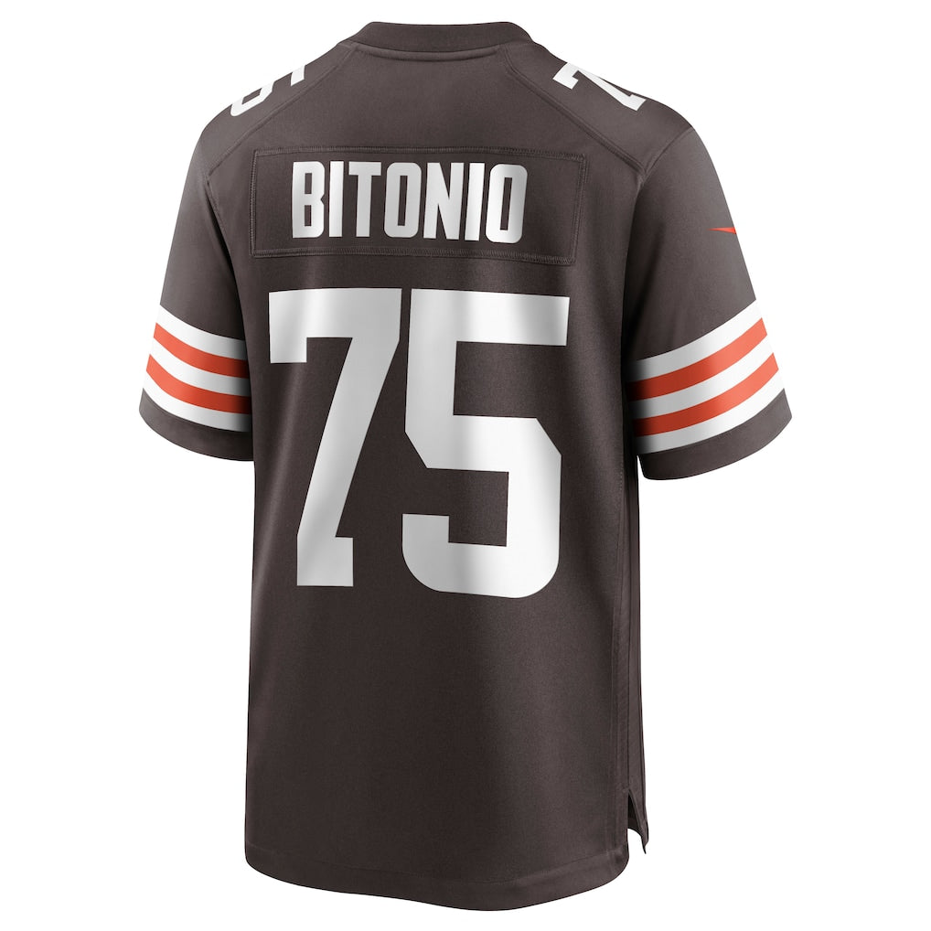 Tocy C.Browns #75 Joel Bitonio Brown Game Jersey