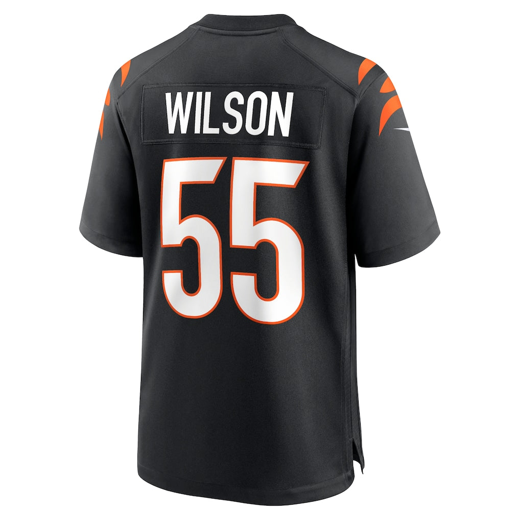 Tocy C.Bengals #55 Logan Wilson Black Game Jersey