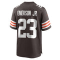 Tocy C.Browns #23 Martin Emerson Jr. Brown Game Player Jersey