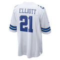 Tocy D.Cowboys #21 Ezekiel Elliott White Alternate Game Jersey
