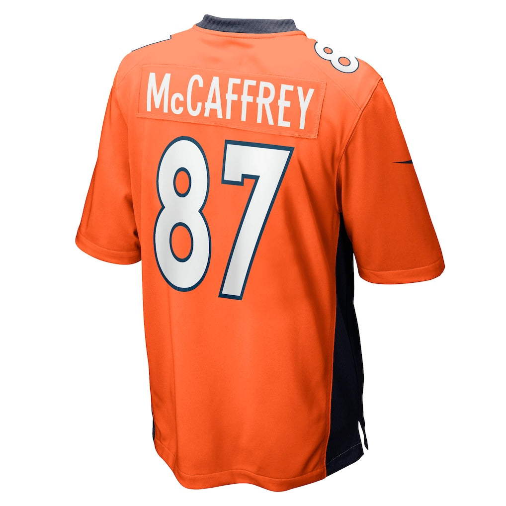 Tocy D.Broncos #87 Ed McCaffrey Orange Game Retired Player Jersey