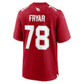 Tocy A.Cardinals #78 Josh Fryar Cardinal Team Game Jersey