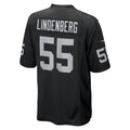 tocy LV.Raiders #55 Cody Lindenberg Black Team Game Jersey