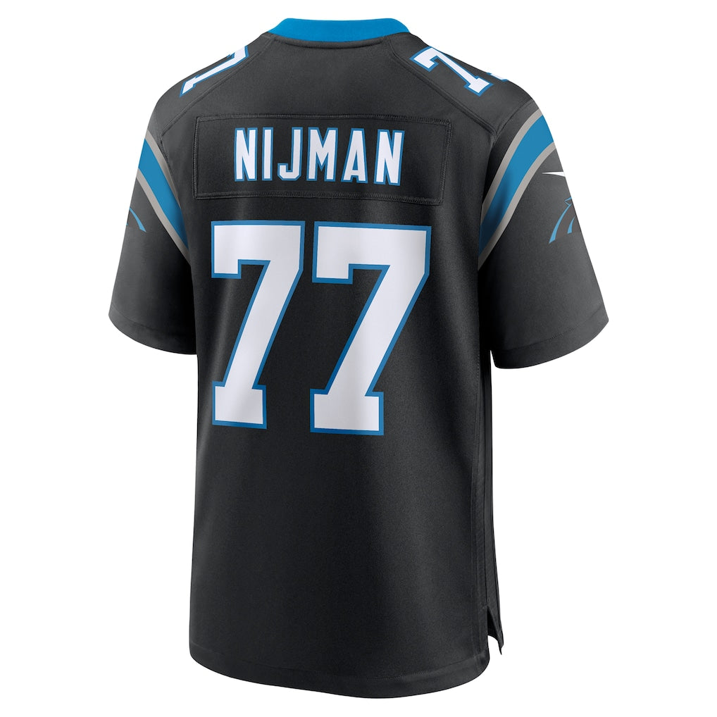 Tocy C.Panthers #77 Yosh Nijman Black Game Jersey
