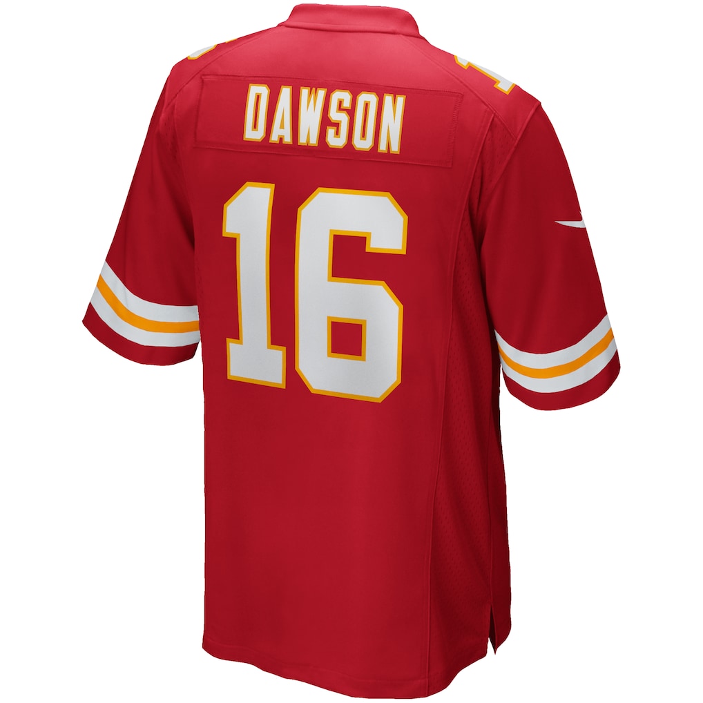 tocy KC.Chiefs #16 Len Dawson Red Game Retired Player Jersey