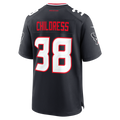 Tocy H.Texans #38 Zion Childress Navy Team Game Jersey
