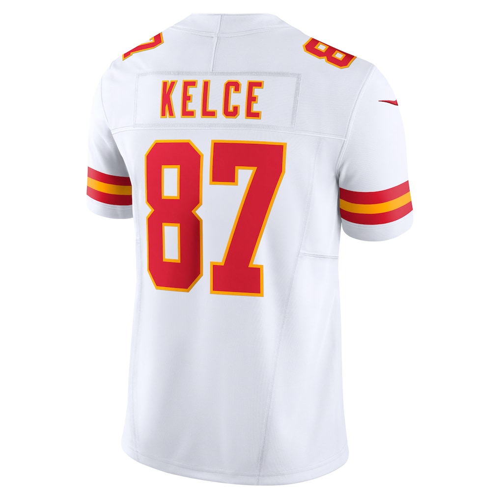 tocy KC.Chiefs #87 Travis Kelce White Vapor F.U.S.E. Limited Jersey