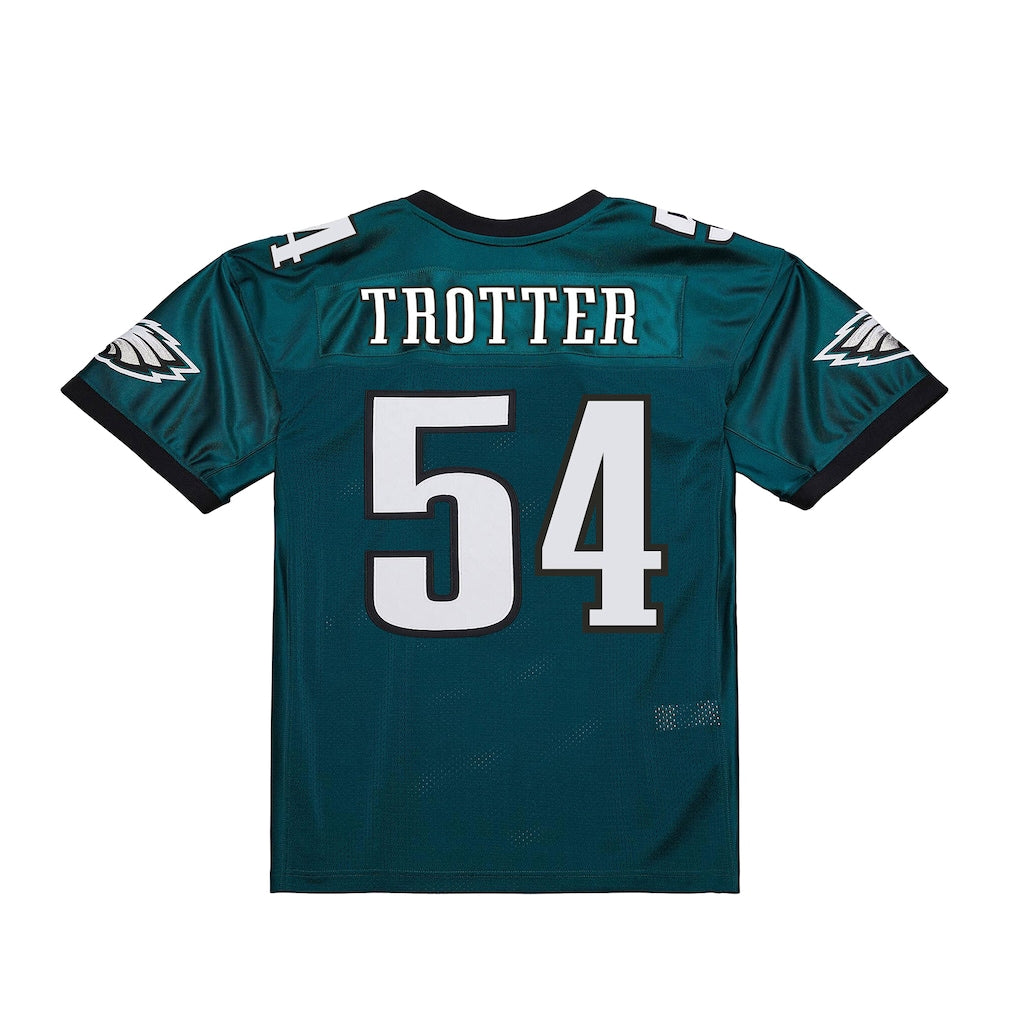 Tocy P.Eagles #54 Jeremiah Trotter Jr. Mitchell & Ness Green 2000 Legacy Throwback Replica Jersey