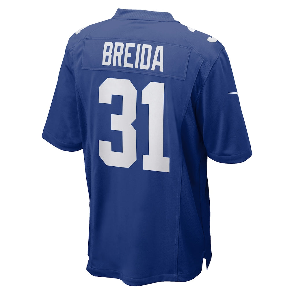 Tocy NY.Giants #31 Matt Breida Royal Game Jersey
