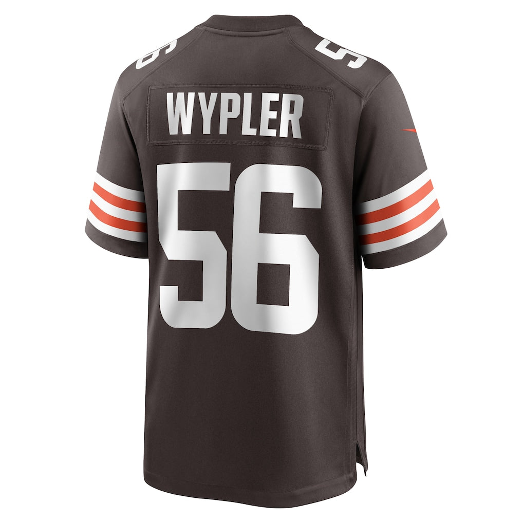 Tocy C.Browns #56 Luke Wypler Brown Team Game Jersey