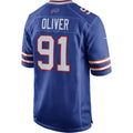 Tocy B.Bills #91 Ed Oliver Royal Game Player Jersey